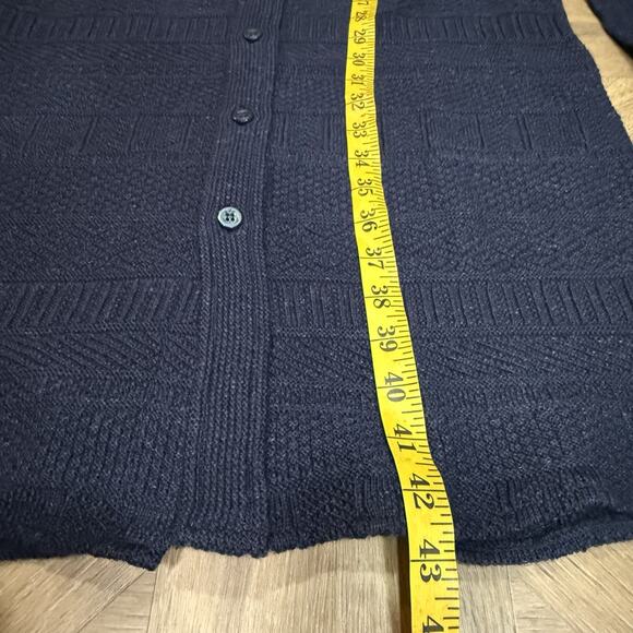 RRL Ralph Lauren Double RL Wool Cotton Belted Sweater Dress Size 2 S Blue $895 - Picture 11 of 12